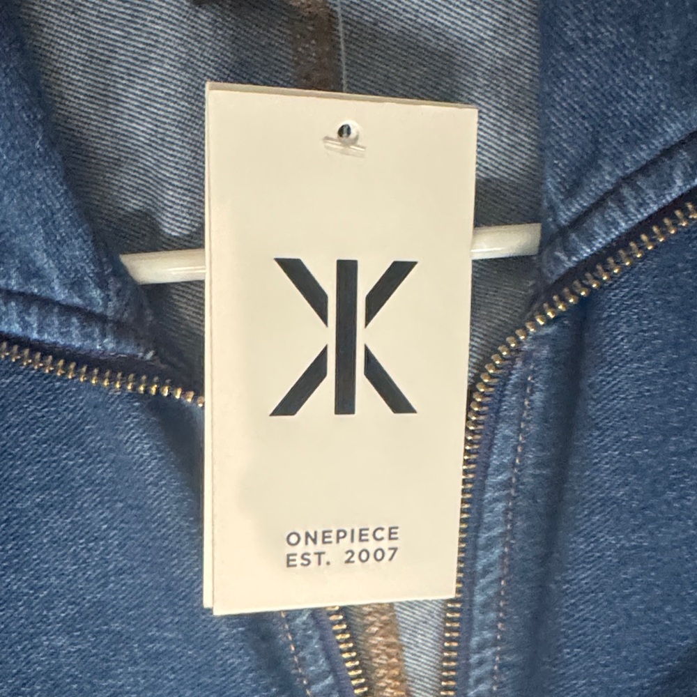 Onepiece Denim Blue Jumpsuit - Picture 3 of 5